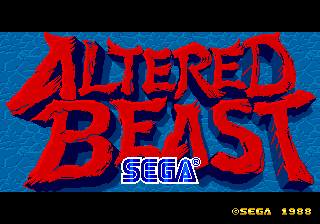 Altered Beast - Title Screen