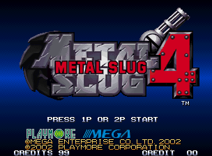 Metal Slug 4 Title