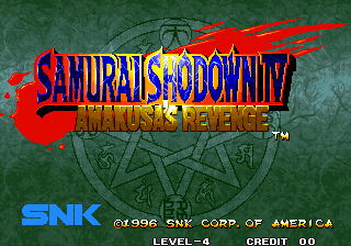 Samurai Shodown 4 - Title Screen