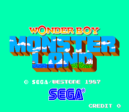 Wonderboy in Monsterland - Title Screen